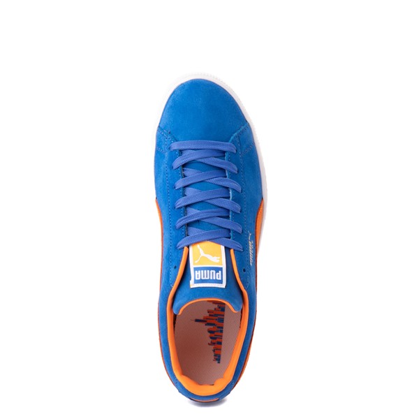 blue and orange puma