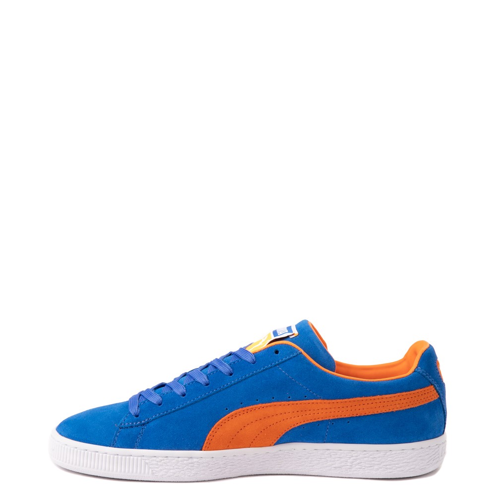Mens Puma Suede Athletic Shoe - Royal Blue / Vibrant Orange | Journeys