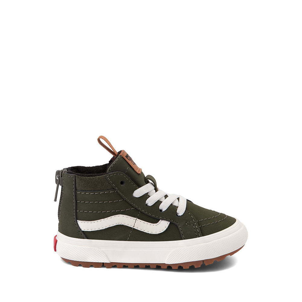 Vans Sk8-Hi Zip MTE-1 Skate Shoe - Baby / Toddler - Grape Leaf / Marshmallow