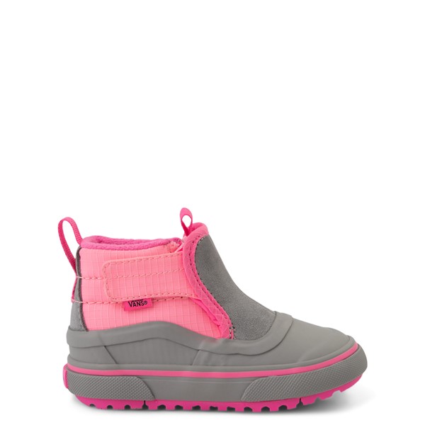 Main view of Vans Slip On Hi Terrain V MTE-1 Skate Shoe - Baby / Toddler - Drizzle Gray / Cotton Candy