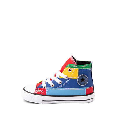 Alternate view of Converse Chuck Taylor All Star Hi Patchwork Color-Block Sneaker - Baby / Toddler - Multicolor