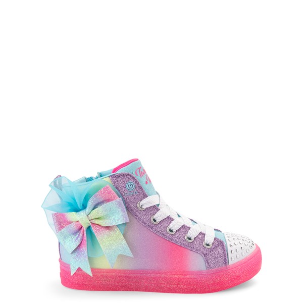 Main view of Skechers Twinkle Toes Shuffle Brights Rainbow Dust Sneaker - Little Kid - Multicolor