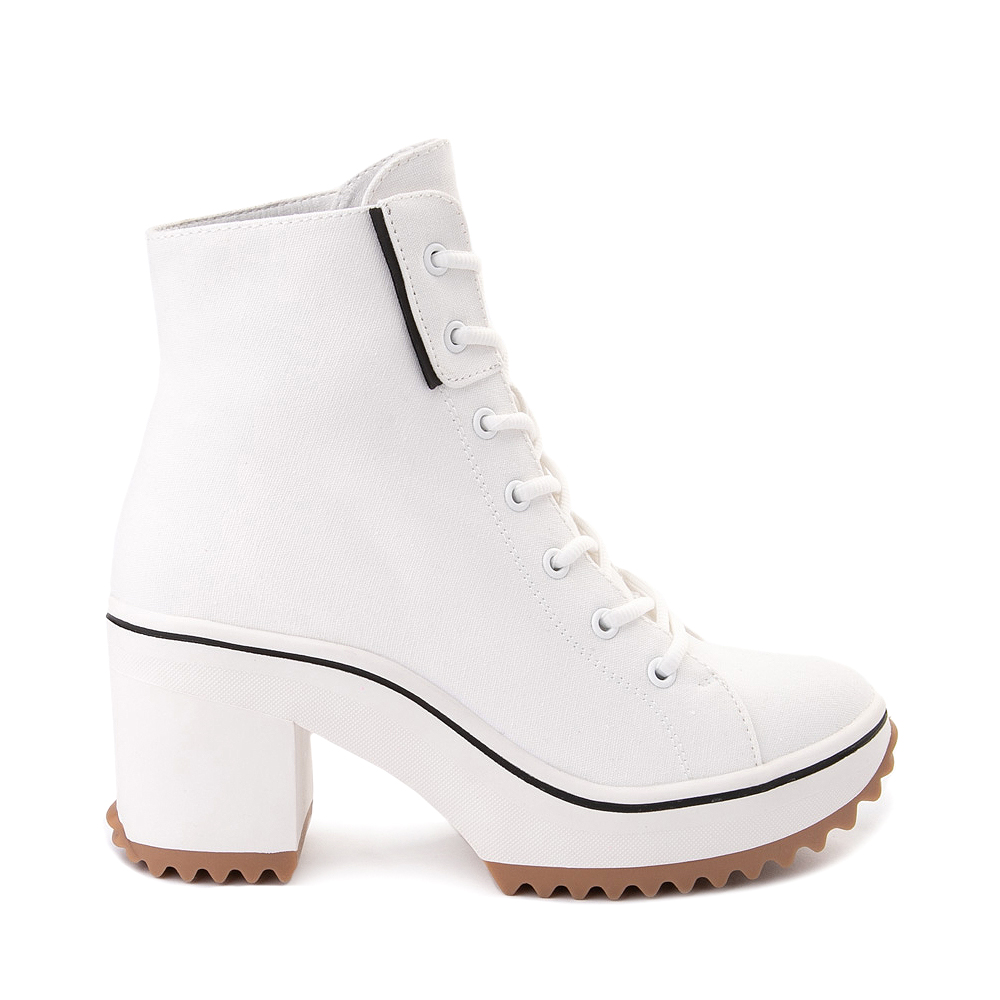Womens MIA Brittnee Platform Sneaker Boot - White