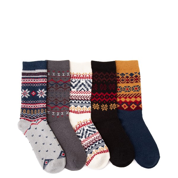 Winter Crew Socks 5 Pack - Big Kid - Multicolor