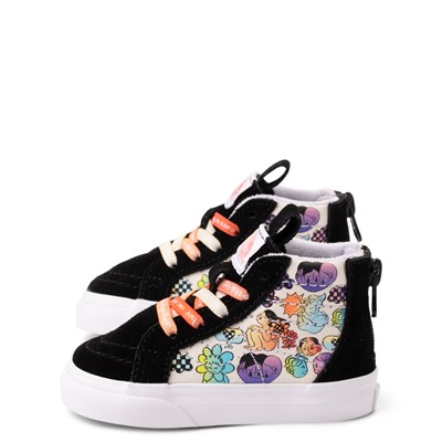Alternate view of Vans Cultivate Care Sk8 Hi Zip In This Together Skate Shoe - Baby / Toddler - Black / Multicolor
