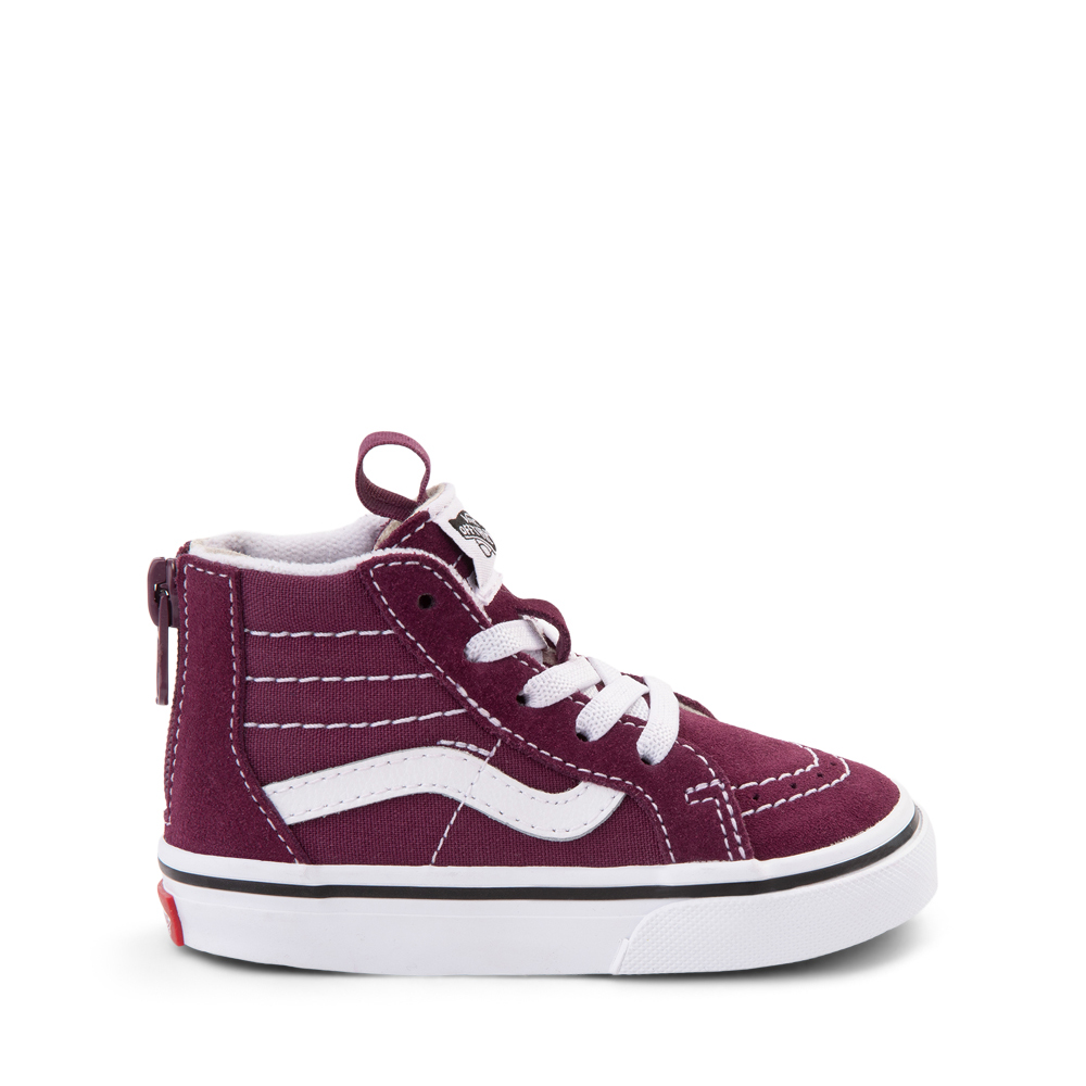 Vans Sk8 Hi Zip Skate Shoe - Baby / Toddler - Grape Wine