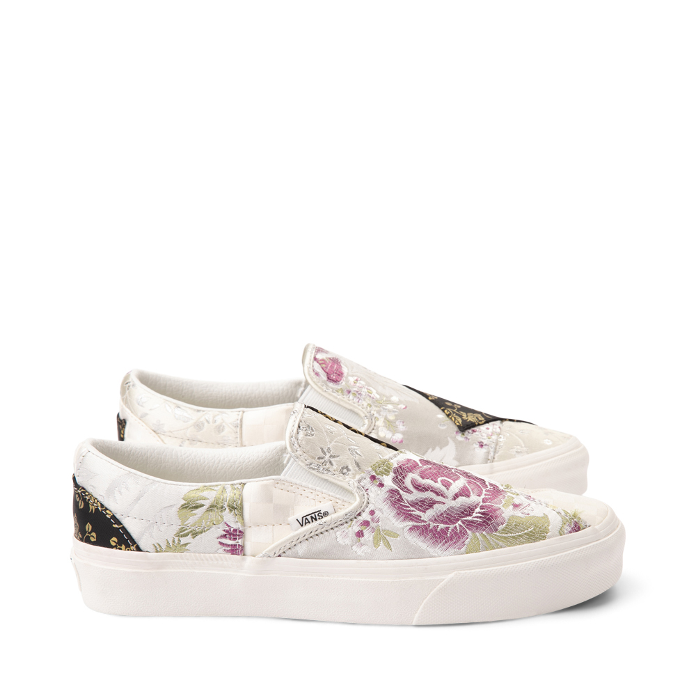 Vans Slip-On Brocade Skate Shoe - Patchwork / Floral