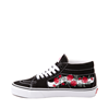 Vans with roses high cheap tops