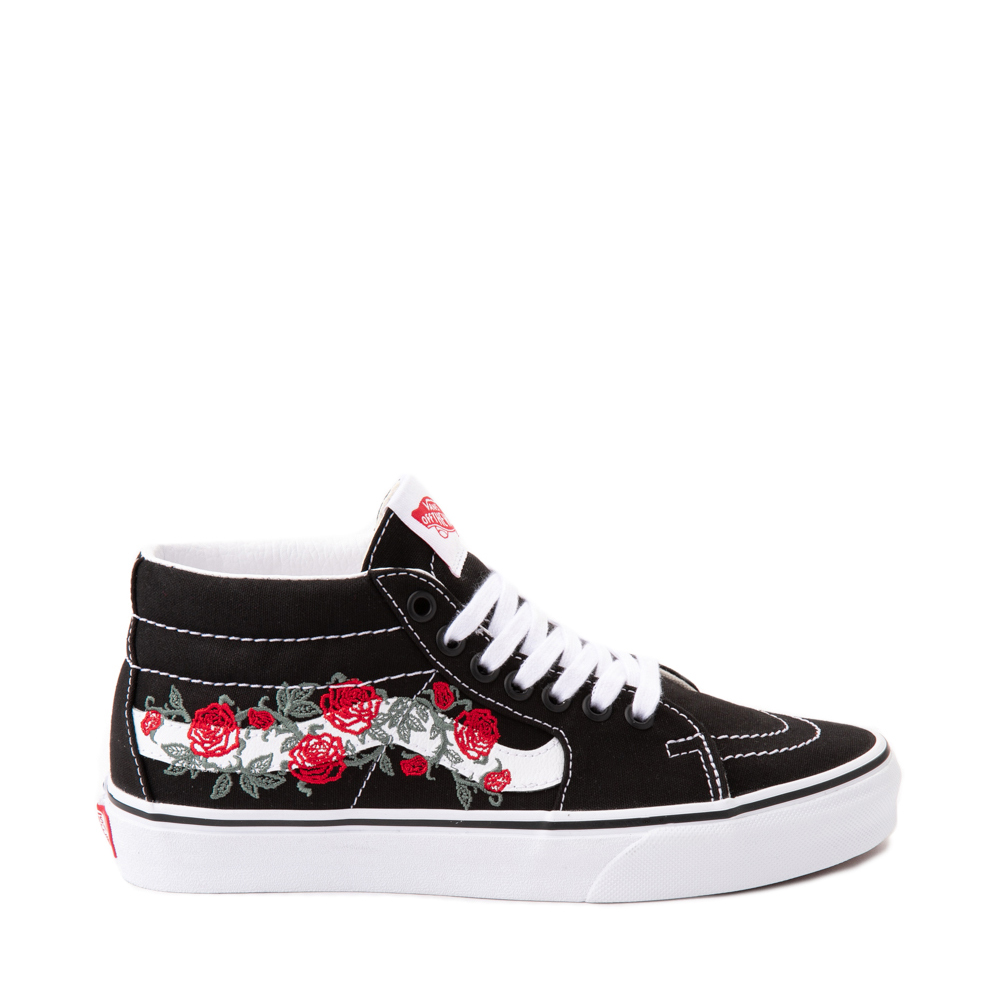 Vans 2024 roses shoes