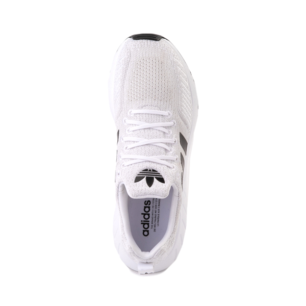 alternate view Mens adidas Swift Run 22 Athletic Shoe - White / Core Black / GrayALT2