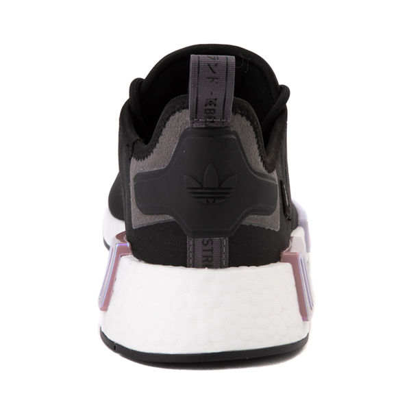 alternate view Womens adidas NMD R1 Athletic Shoe - Black / Mauve / LavenderALT4