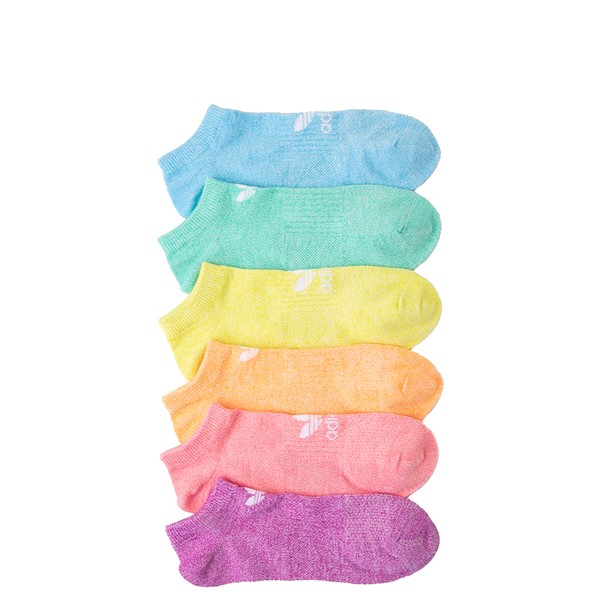 Womens adidas Trefoil Liners 6 Pack - Rainbow