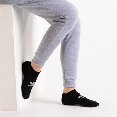 Alternate view of Womens adidas Low Cut Socks 6 Pack - Black / Gray / White