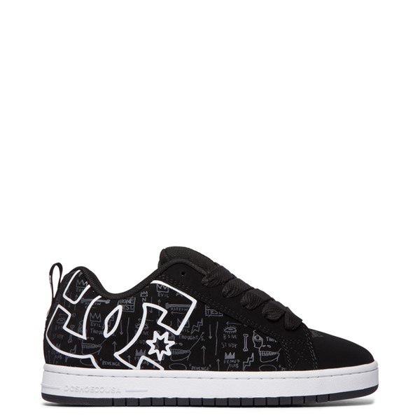 Mens DC x Basquiat Court Graffik Skate Shoe - Black