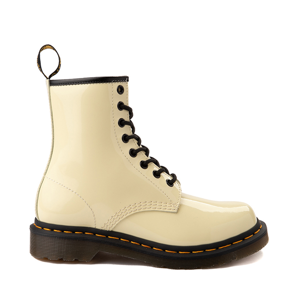 Main view of Womens Dr. Martens 1460 8-Eye Patent Boot - Cream