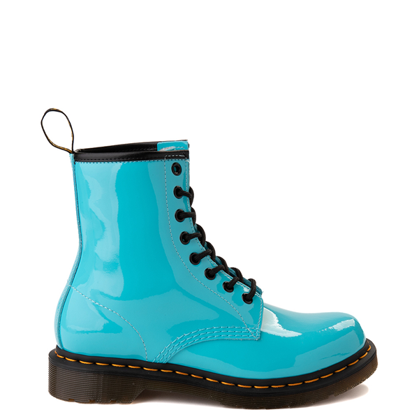 Main view of Womens Dr. Martens 1460 8-Eye Patent Boot - Turquoise