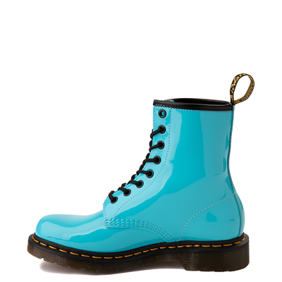 Alternate view of Womens Dr. Martens 1460 8-Eye Patent Boot - Turquoise