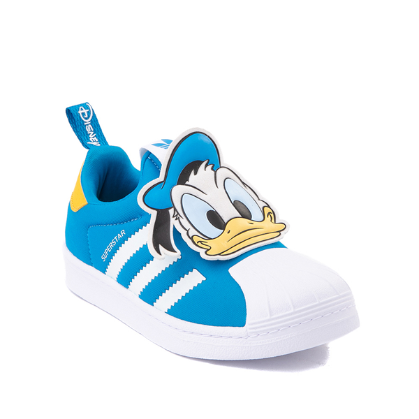 alternate view adidas x Disney Superstar 360 Donald Duck Slip On Athletic Shoe - Little Kid - BlueALT5