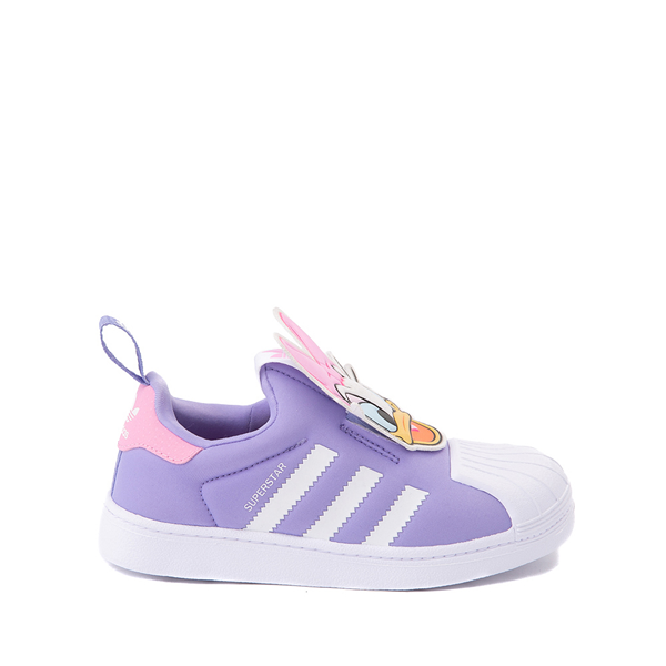 adidas x Disney Superstar 360 Daisy Duck Slip On Athletic Shoe - Little Kid - Lavender