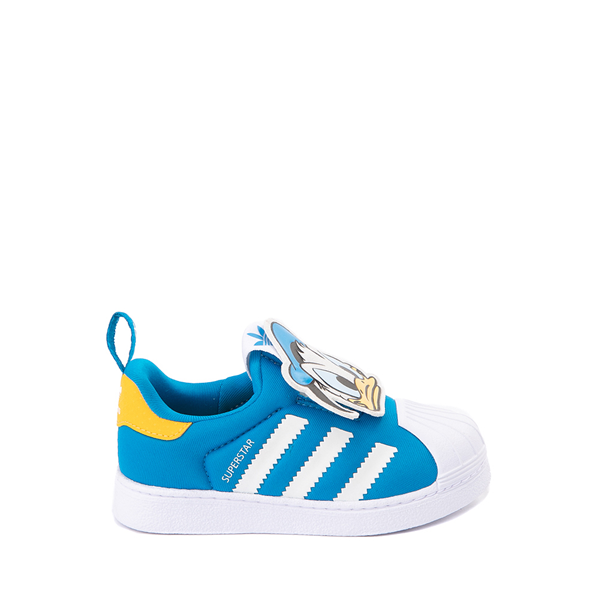 Main view of adidas x Disney Superstar 360 Donald Duck Slip On Athletic Shoe - Baby / Toddler - Blue