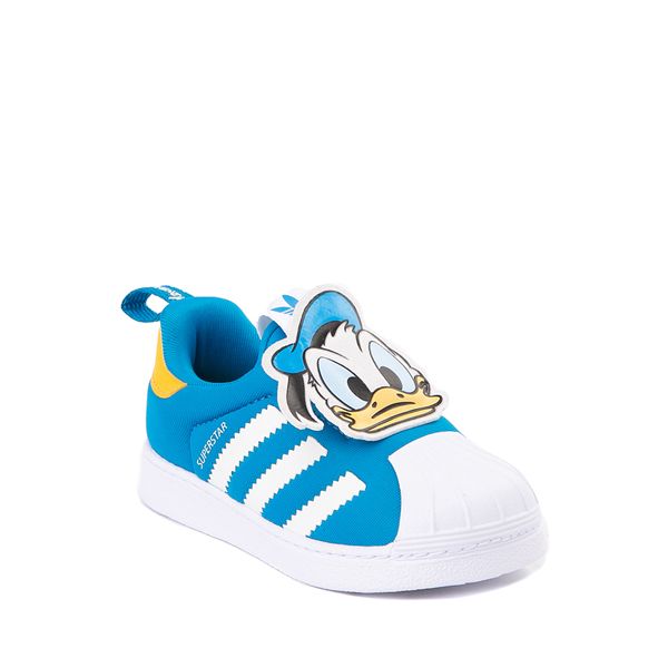 alternate view adidas x Disney Superstar 360 Donald Duck Slip On Athletic Shoe - Baby / Toddler - BlueALT5
