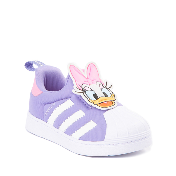 alternate view adidas x Disney Superstar 360 Daisy Duck Slip On Athletic Shoe - Baby / Toddler - LavenderALT5