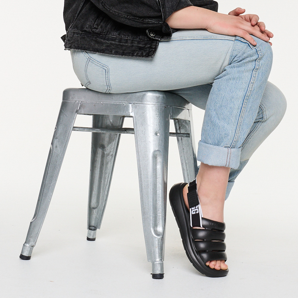 Womens UGG® Sport Yeah Slide Sandal Black Journeys