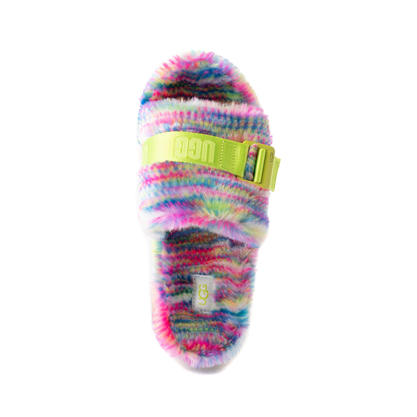 alternate view Womens UGG® Fluffita Pixelate Slide Sandal - MulticolorALT2