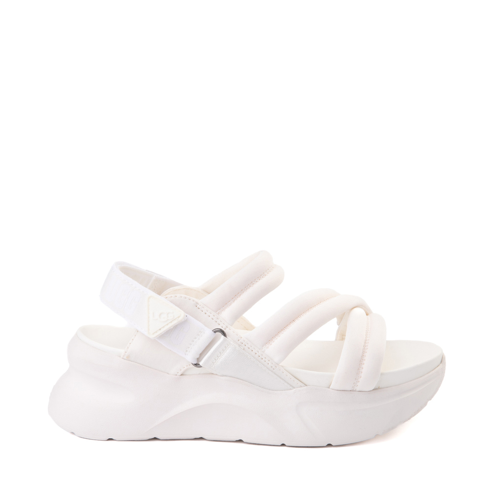 Womens UGG&reg; LA Sun Platform Sandal - White Monochrome