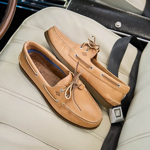 alternate view Mens Sperry Top-Sider Authentic Original&trade; 2-Eye Boat Shoe - SaharaHERO