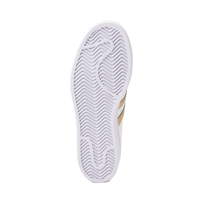 Womens adidas Superstar Athletic Shoe - Cloud White / Gold Metallic