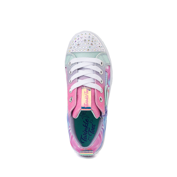 alternate view Skechers Twinkle Toes Twi-Lites Prism Swirl Sneaker - Little Kid - Pastel RainbowALT2
