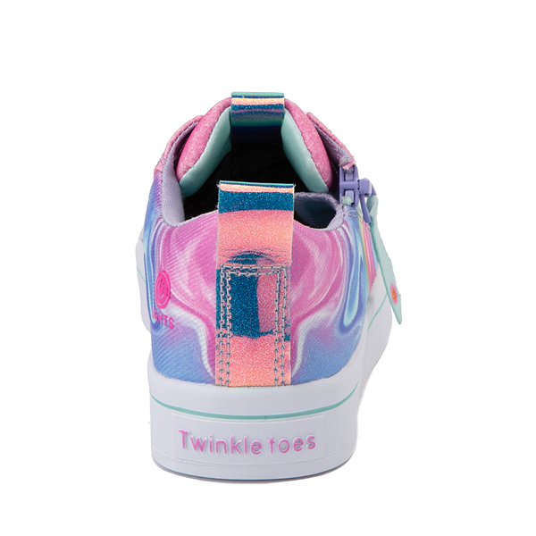 alternate view Skechers Twinkle Toes Twi-Lites Prism Swirl Sneaker - Little Kid - Pastel RainbowALT4