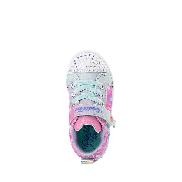 alternate view Skechers Twinkle Toes Twi-Lites Prism Swirl Sneaker - Toddler - Pastel RainbowALT2