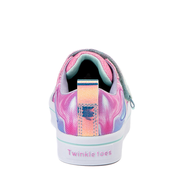 alternate view Skechers Twinkle Toes Twi-Lites Prism Swirl Sneaker - Toddler - Pastel RainbowALT4
