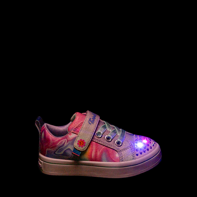 Alternate view of Skechers Twinkle Toes Twi-Lites Prism Swirl Sneaker - Toddler - Pastel Rainbow