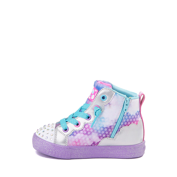 alternate view Skechers Twinkle Toes Shuffle Lites Star Jumps Sneaker - Toddler - Purple / MulticolorALT1B