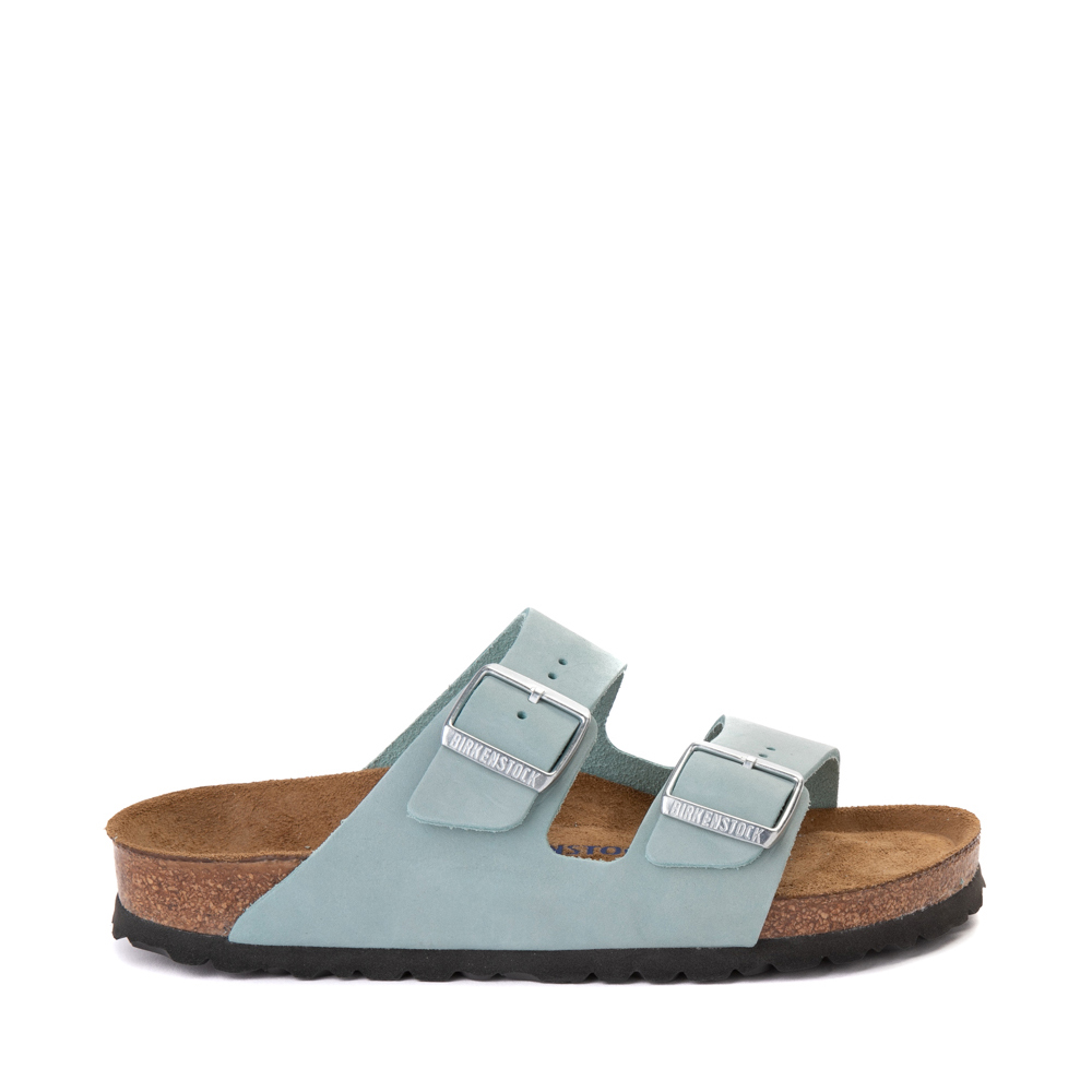 Womens Birkenstock Arizona Soft Footbed Sandal - Faded Aqua