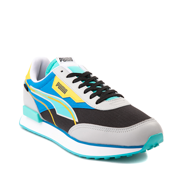 puma future rider black yellow