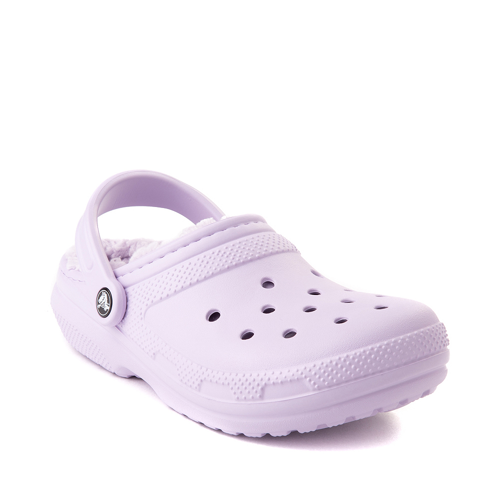 Crocs Classic Fuzz Lined Clog Lavender Journeys 55 OFF