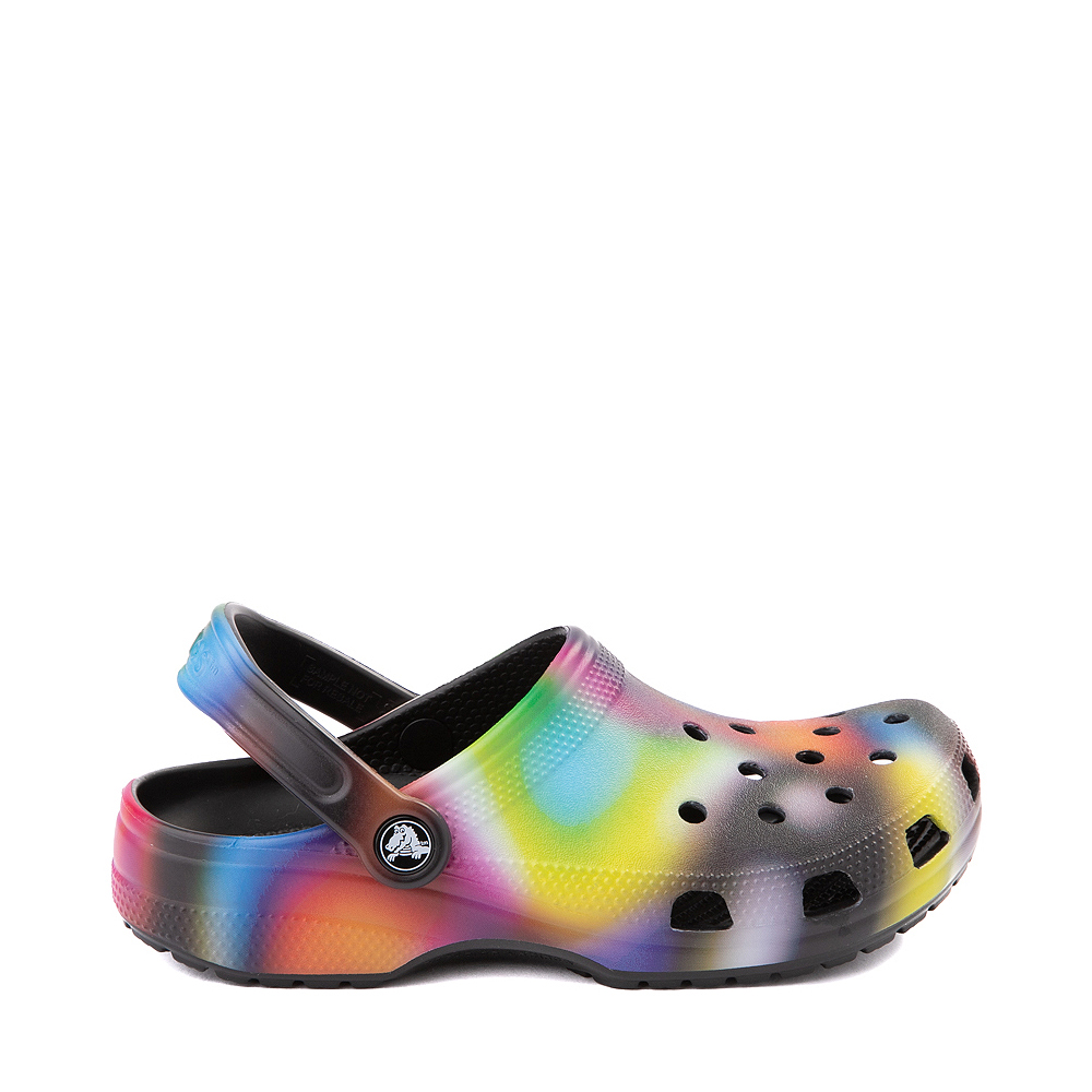 Tie dye crocs with fur journeys new arrivals