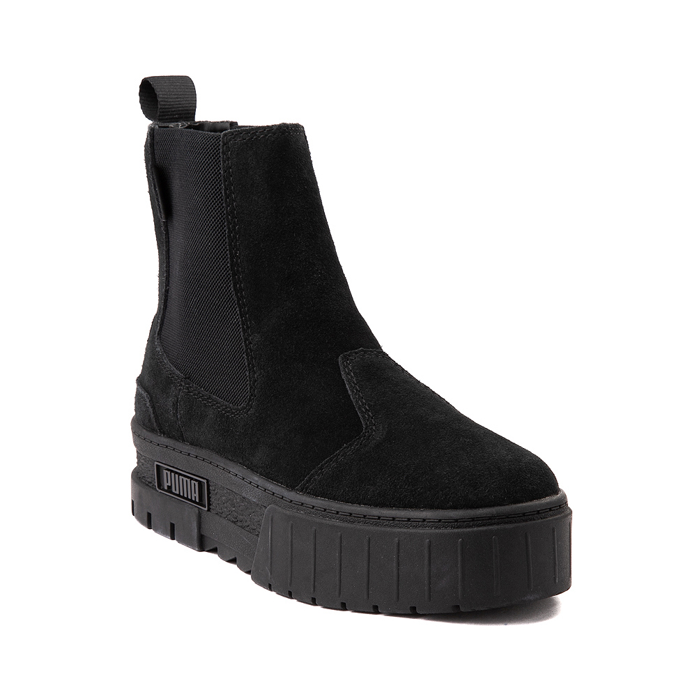 women's puma mayze suede platform chelsea boots