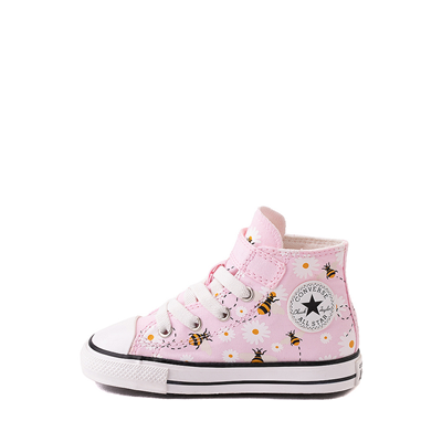 Alternate view of Converse Chuck Taylor All Star 1V Hi Bees Sneaker - Baby / Toddler - Pink Foam