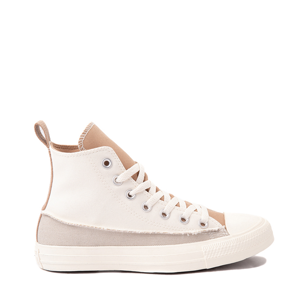 Main view of Womens Converse Chuck Taylor All Star Hi Crafted Canvas Sneaker - Egret / Hemp