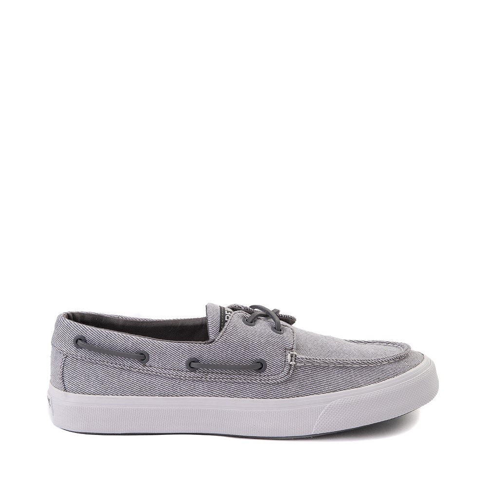 NEW Mens SPERRY TOP SIDER BAHAMA II Dark Grey CANVAS Boat Shoes AUTHENTIC IN BOX 