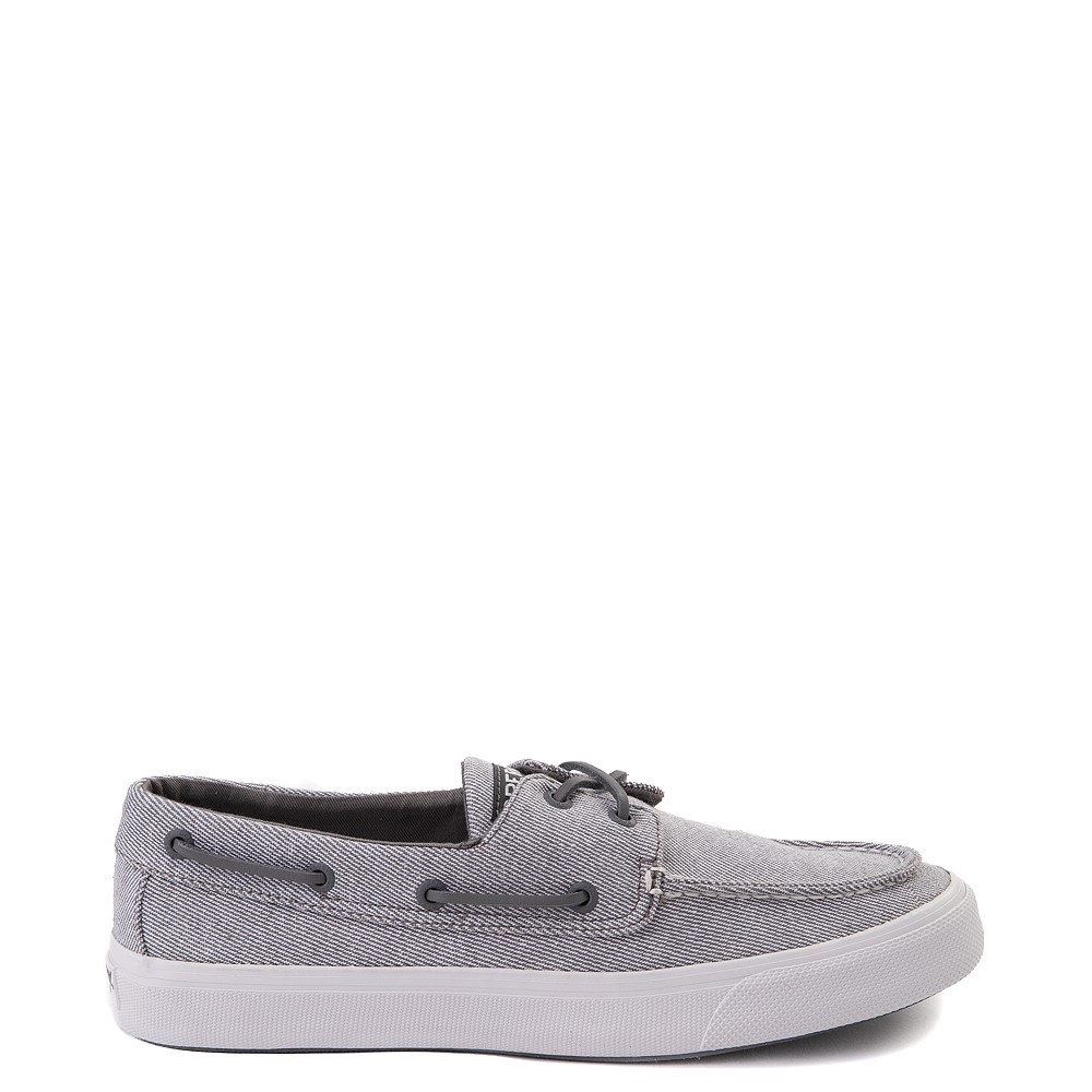 mens gray boat shoes