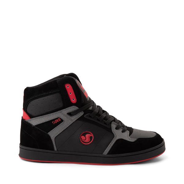 Main view of Mens DVS Honcho Skate Shoe - Black / Charcoal / Red
