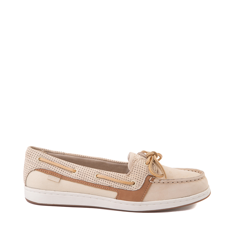 Womens Sperry Top-Sider Starfish Pin Perforated Boat Shoe - Tan