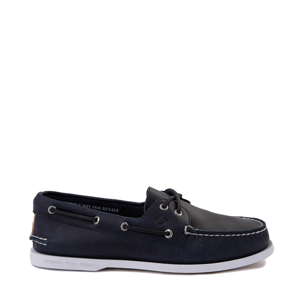 Main view of Mens Sperry Top-Sider Authentic Original Boat Shoe - Navy