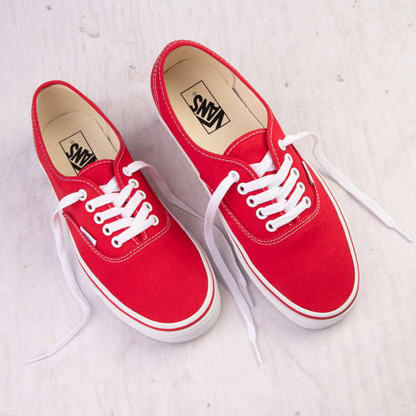 vans shoes red women